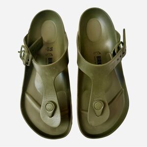 Birkenstock Gizeh Essentials EVA Thong Sandals Khaki EU35 US 4–4.5 EUC